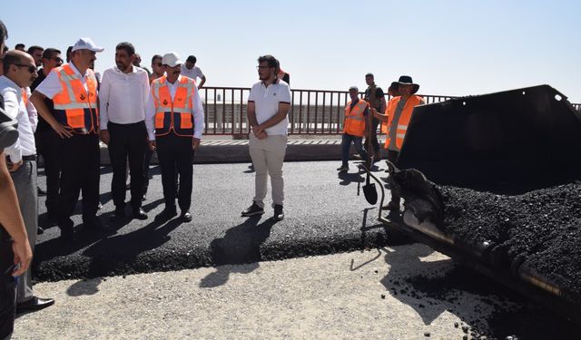 Vali Canalp, Karayolu Şantiyesinde İncelemelerde Bulundu