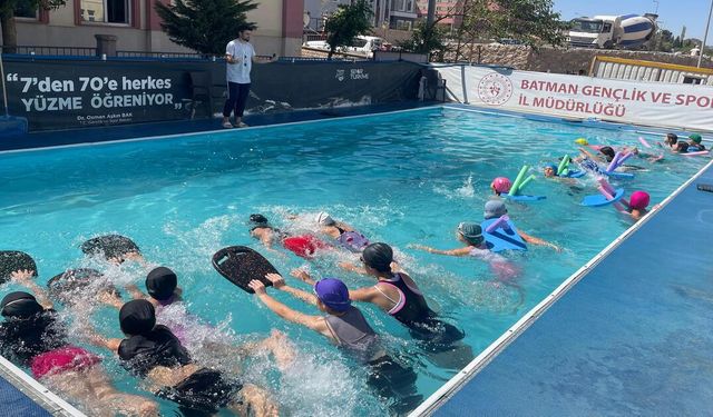 Sason’da Yüzme Kurslarına Rekor İlgi