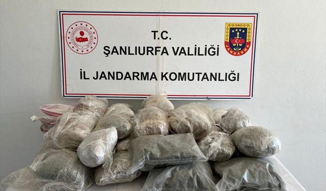 Şanlıurfa'da 26 kilo 400 gram esrar ele geçirildi