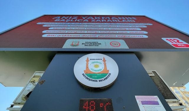 Şanlıurfa'da termometreler 48 dereceyi gösterdi
