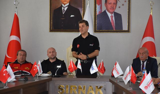 Şırnak'ta 'Bölgesel Afet Tatbikatı Toplantısı' yapıldı