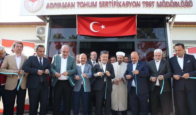 Tarım ve Orman Bakanı Yumaklı, Adıyaman'da Tohum Sertifikasyon Test Müdürlüğünün açılışını yaptı
