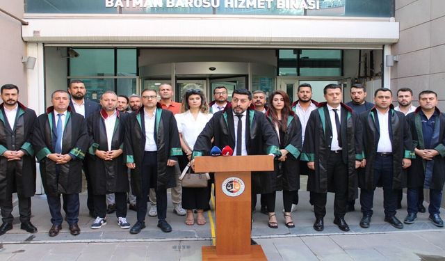 Batman Barosu'ndan 'Adalet' Çağrısı