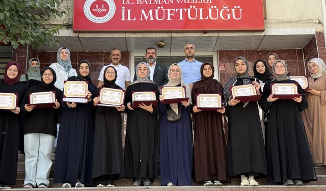 Batman'da 55 Öğrenci Hafızlık İcazeti Aldı