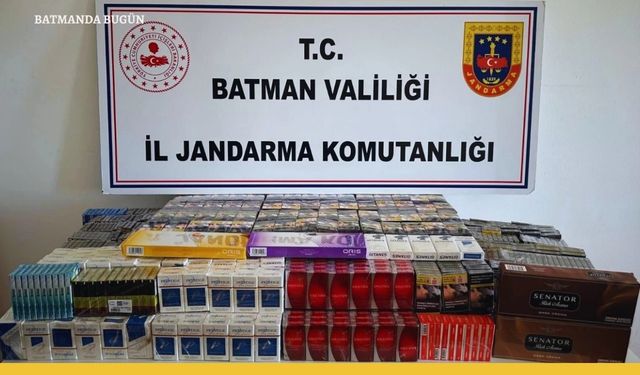 Batman'da Kaçak Sigara Operasyonu, 5 Bin 100 Paket Bandrolsüz Sigara Yakalandı