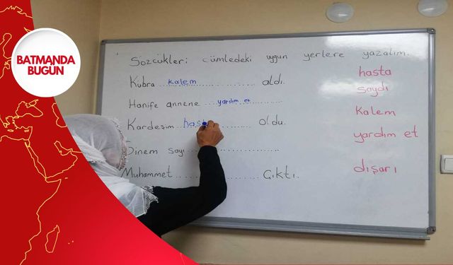 Batman'da Okuma-Yazma Bilmeyen Kadın Kalmayacak