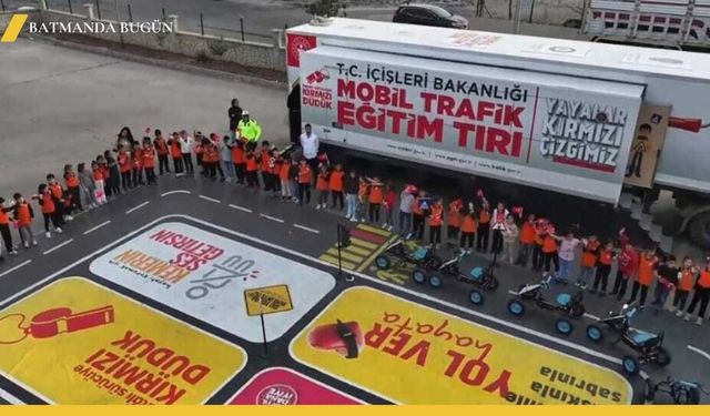 Batman'da Çocuklara Mobil Trafik Eğitimi