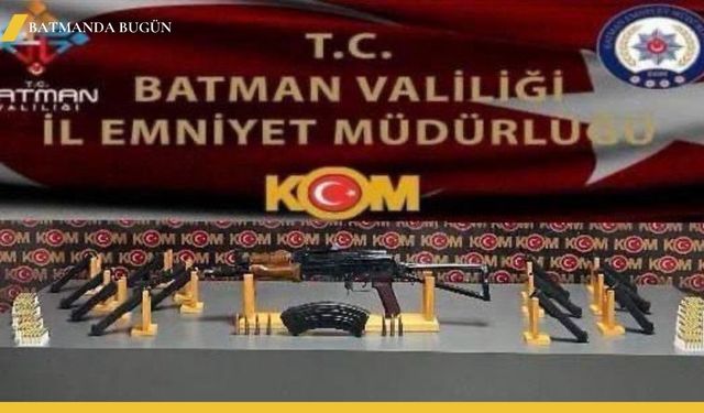Batman'da Kaleşnikof Ele Geçirildi