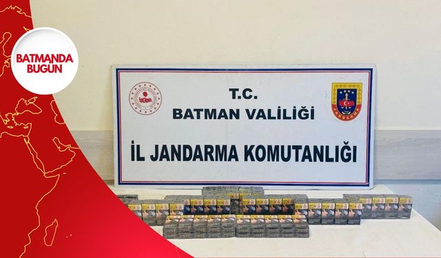 Batman Jandarma Ekipleri Kaçak Tütün ve Sigara Ele Geçirdi
