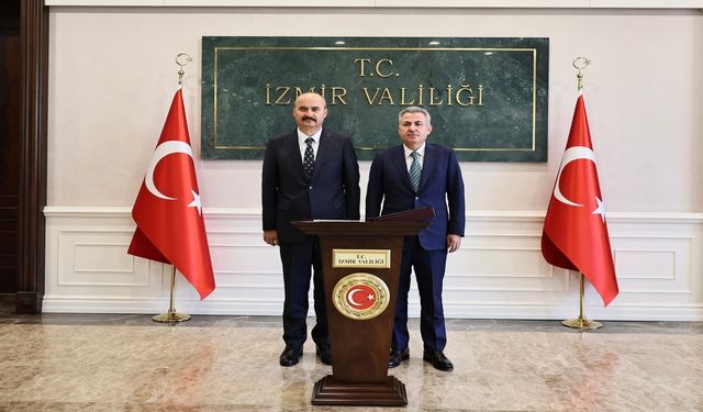 Vali Ekrem Canalp'ten İzmir Valisi Süleyman Elban'a Ziyaret