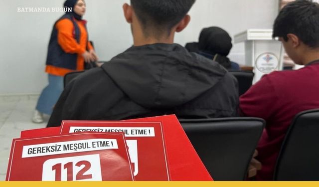 Balpınar Anadolu Lisesi'ne 112 Acil  Farkındalık Programı