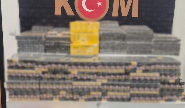 Mardin Artuklu'da Kaçak Sigara Ele Geçirildi
