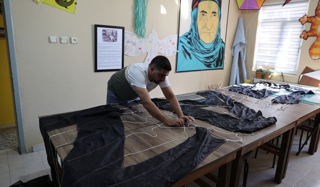 Mardin semalarında 'Özgür Gazze' Uçurtması