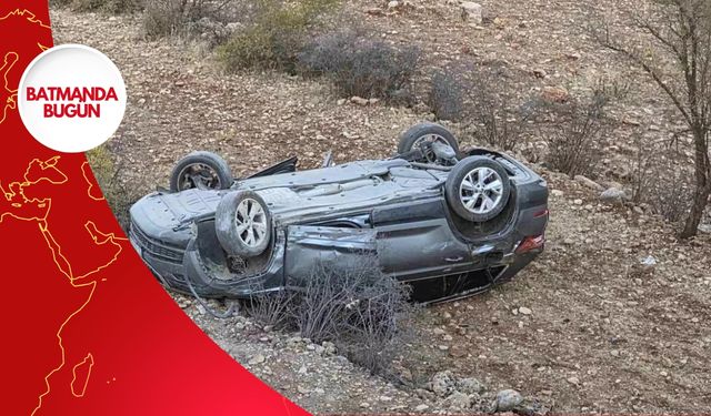 Mardin'de Otomobil Devrildi