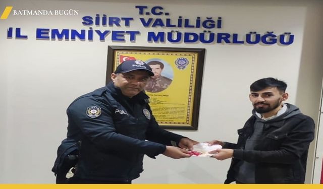 Siirt'te Bulunan 6.350 TL Sahibine Gitti