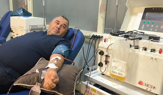 Siirt'te Kan Bankası Çalışanından Lösemili Çocuğa Hayat Desteği