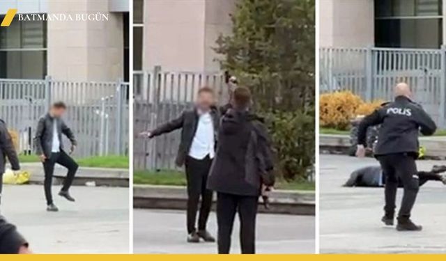 İstanbul Adliyesinin Önünde Kendini Bacağından Vurdu