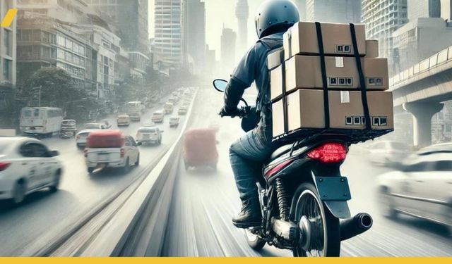 Batman'ın En İşlek Caddesinde Kurye Kazası