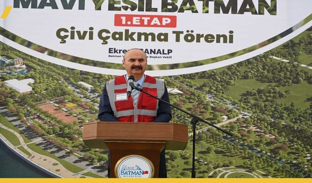 Türkiye'nin En İddialı 2.050 Dönümlük "Mavi Yeşil" Nefes Alanı Batman'da Hayat Bulacak