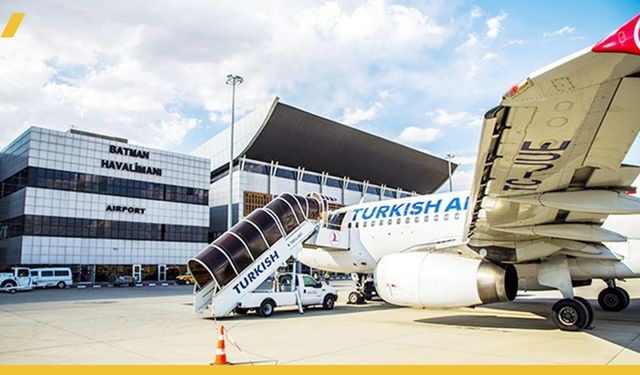 Batman Havalimanı'nda Yolcu Trafiği Aylık 67 Bini Aştı