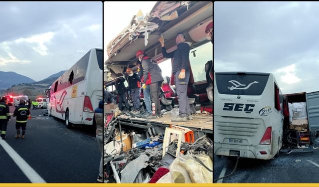 Osmaniye'de Feci Kaza: Otobüs Tıra Ok Gibi Saplandı