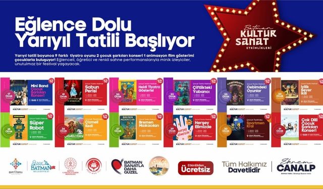 Batman’da Sanat Dolu Bir Ocak: 25 Günde 45 Etkinlik!