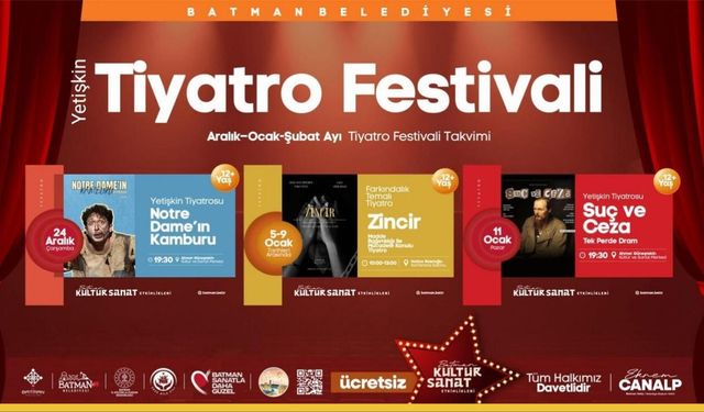 Batman’da Üç Ay Sürecek Sanat Maratonu: Klasikler Sahneye İniyor