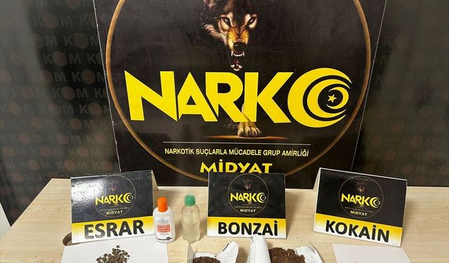 Midyat'ta 3 Şüpheli Yakalandı, Farklı Türlerde Madde Ele Geçirildi