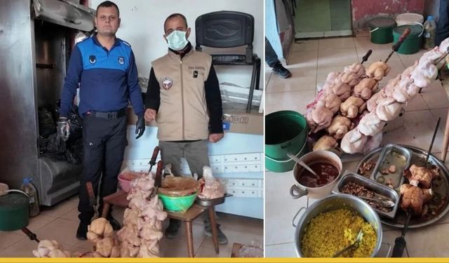 Pişmiş Tavuğun Yanında Çiğ Riski! Hatay'daki Dönercide Görüntüler Zabıtayı Pes Dedirtti