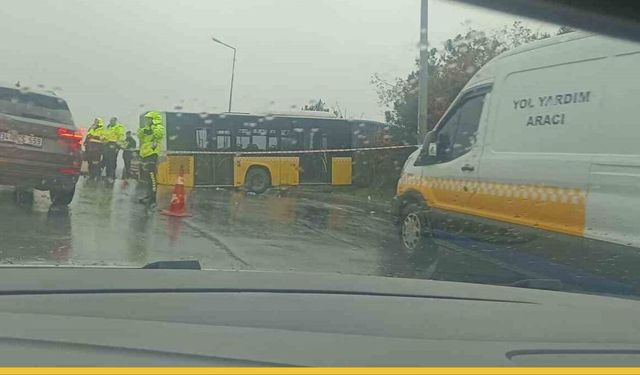 Arnavutköy’de İETT Otobüsü Felaketin Eşiğinden Döndü: Ormanlık Alana Uçan Araçta Mucize Kurtuluş