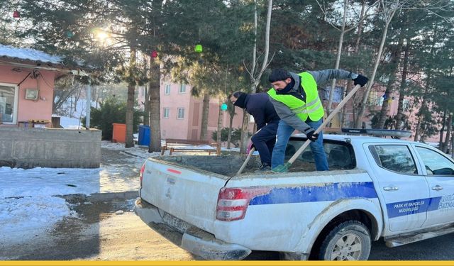 Batman’da Kritik Buz Mesaisi: Okul Yollarına Güvenli Tuz Hattı