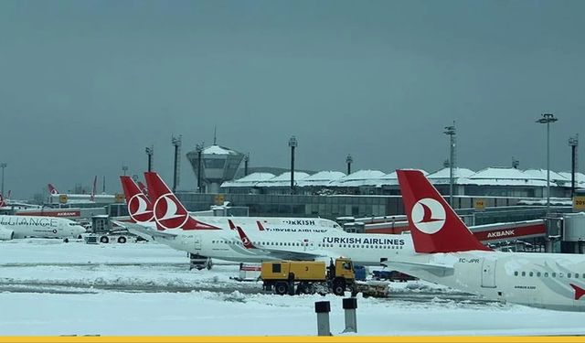 THY, Pegasus Ve AJet'te Uçuş Engeline Kar Takıldı: İstanbul'da 124 Sefer İptal Edildi