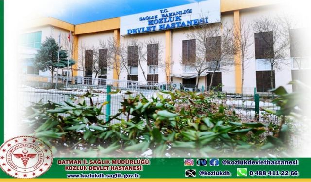Kozluk Devlet Hastanesi'nden Tarihi Eşik: Bir Yılda 275 Bin Muayene İle Rekor Kırıldı