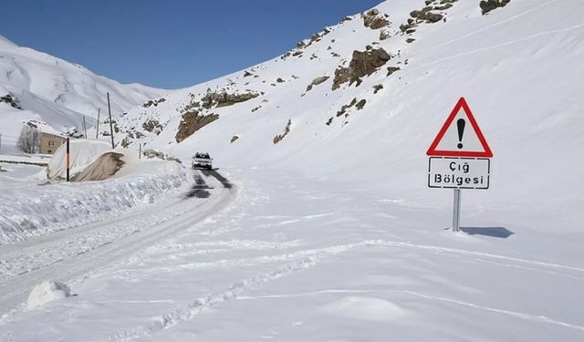 Batman ve Çevre İller için Çığ Tehlikesi