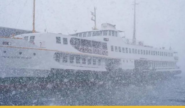 Kar Yağışı İskeleye İndi: Şehir Hatları Ve İDO’da Vapur Seferleri Teker Teker Askıya Alınıyor!