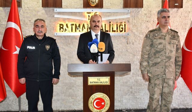 Batman Valisi Canalp Açıkladı: Asayiş Olaylarında %28 Azalma