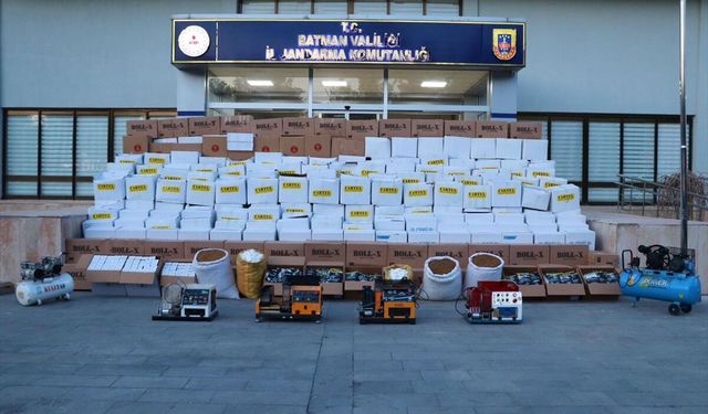 Batman’da Kaçak Sigara Fabrikasına Baskın: 2 Gözaltı