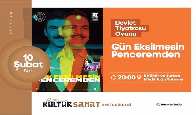 Batman'da Tiyatro Rüzgarı Esecek: Cahit Sıtkı Tarancı’nın Dünyası Sahneye Taşınıyor!