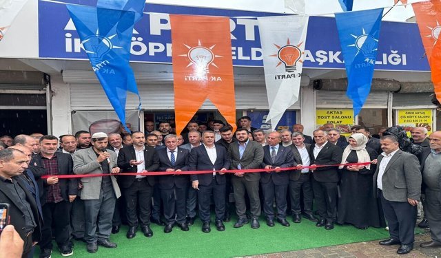Beşiri İkiköprü’de AK Parti Binası Açıldı, Yetki Belgesi Verildi