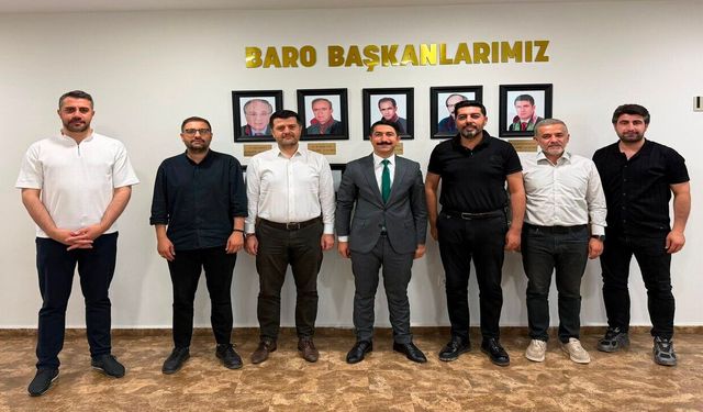 Batman Adalet Komisyonu Başkanı Adnan Esmer’den Baroya Veda Ziyareti