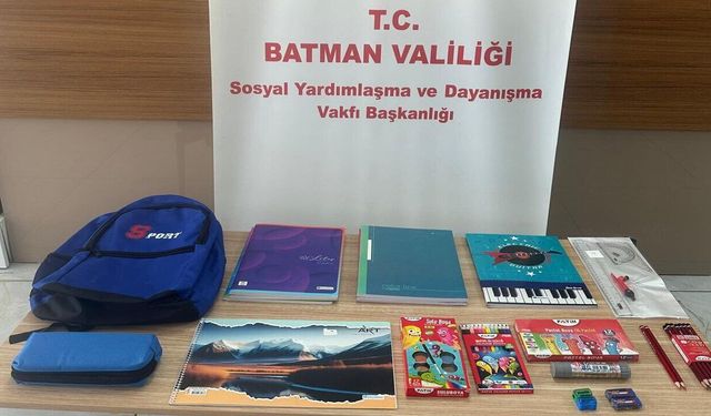 Batman’da 5 Bin Öğrenciye Kırtasiye Desteği