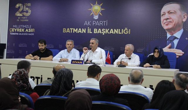 AK Parti Batman’da Eylül Ayı Danışma Toplantısı