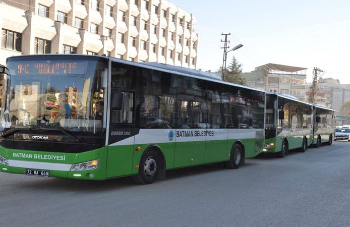 Batman’da Belediye Otobüsleri 4 Gün Boyunca Tamamen Ücretsiz