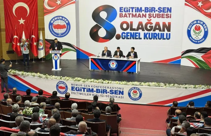 Eğitim-Bir-Sen Batman'da Şehmuz Önlü Yeniden Başkan