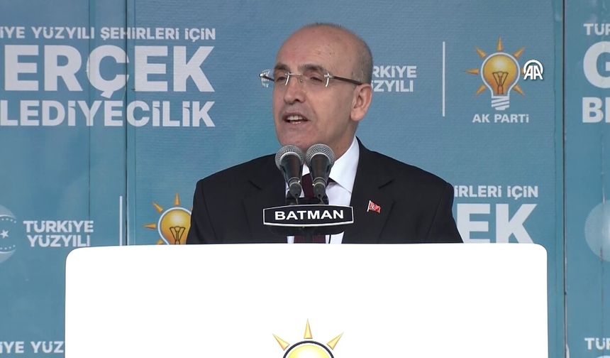 Hazine ve Maliye Bakanı Şimşek, AK Parti'nin Batman Mitinginde Konuştu: