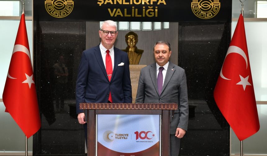 Letonya'nın Ankara Büyükelçisi Vaivars, Şanlıurfa'da ziyaretlerde bulundu