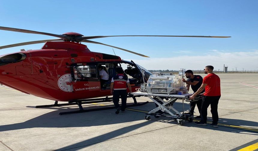 Batmanlı Bebek, Helikopterle Sevk Edildi