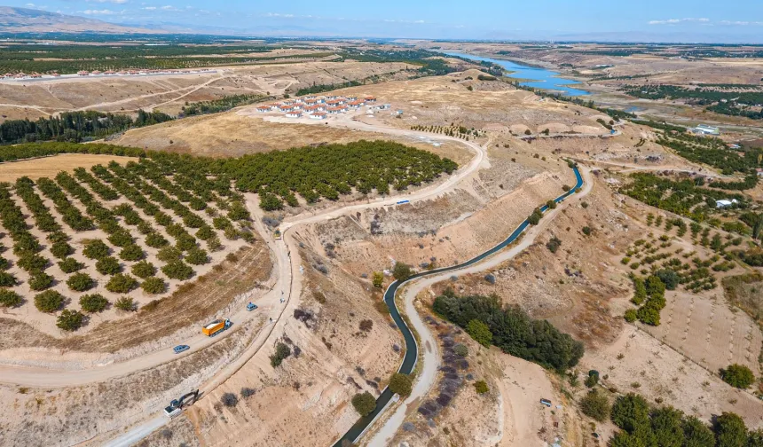 Malatya kırsalına MASKİ'nin altyapısı sürüyor... Depremler sonrası altyapı yenileniyor