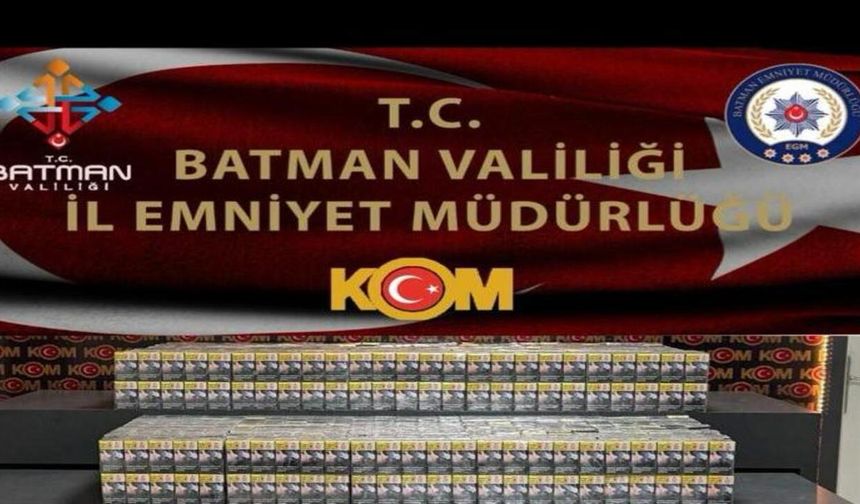 Batman'da Dev Kaçak Sigara Operasyonu