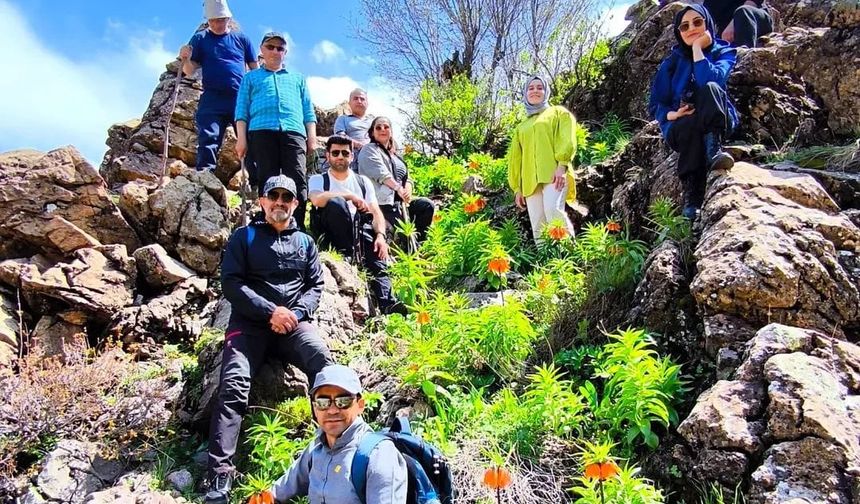 Batman'da Sağlık Çalışanlarından Ters Lale Doğa Yürüyüşü